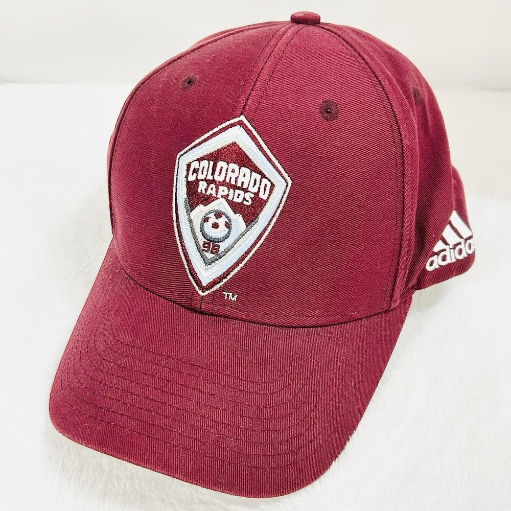Adidas Colorado Rapids MLS Hat‎ Cap Adjustable Strapback Maroon Soccer Sports